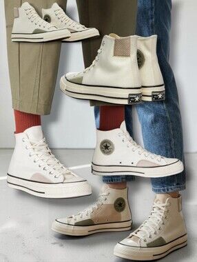 New 🤍 Converse Chuck 70 High "Alt Exploration" Canvas Egret Unisex Sneakers